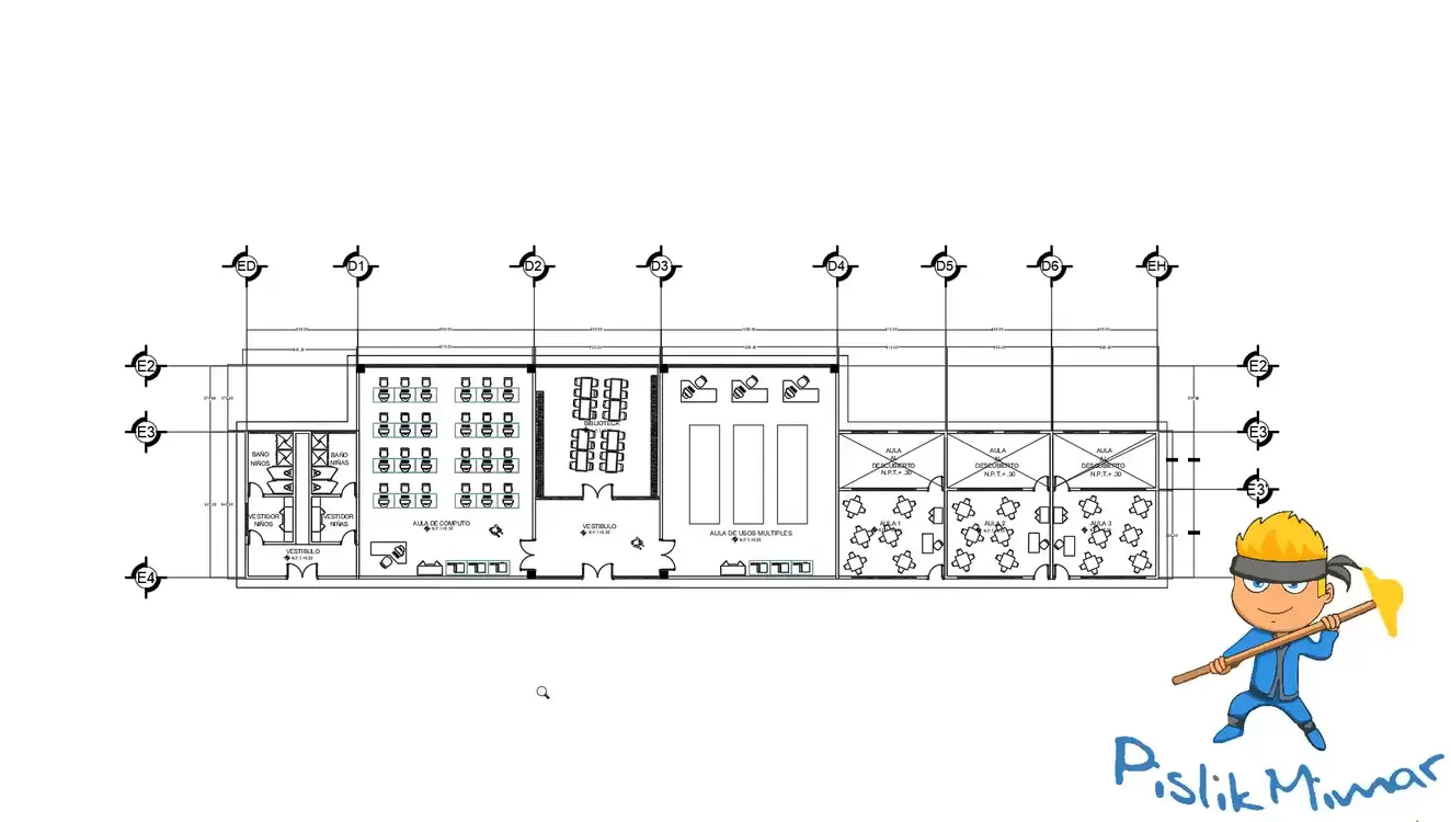 Anaokulu - Proje Kompleksi (AutoCAD - DWG İndir)