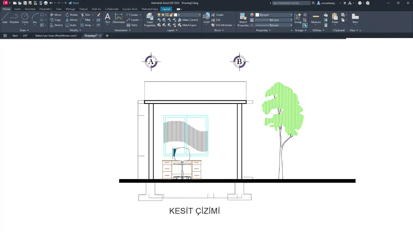 Güvenlik Kulübesi Projesi – DWG Çizim Seti