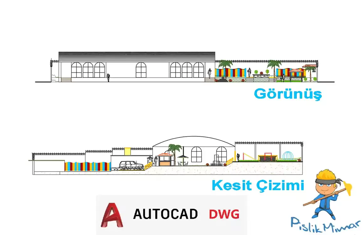 Kreş Projesi (AutoCAD DWG)