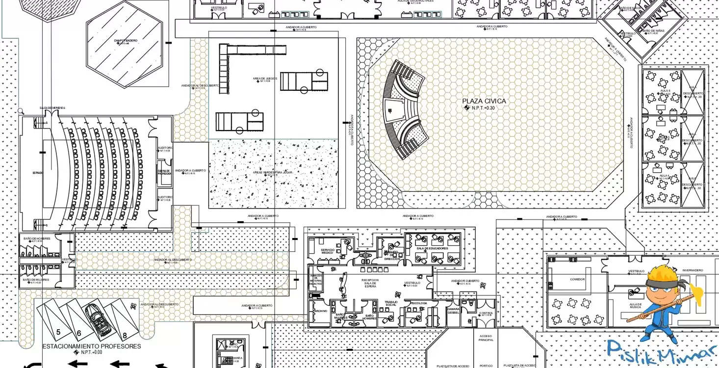 Anaokulu - Proje Kompleksi (AutoCAD - DWG İndir)