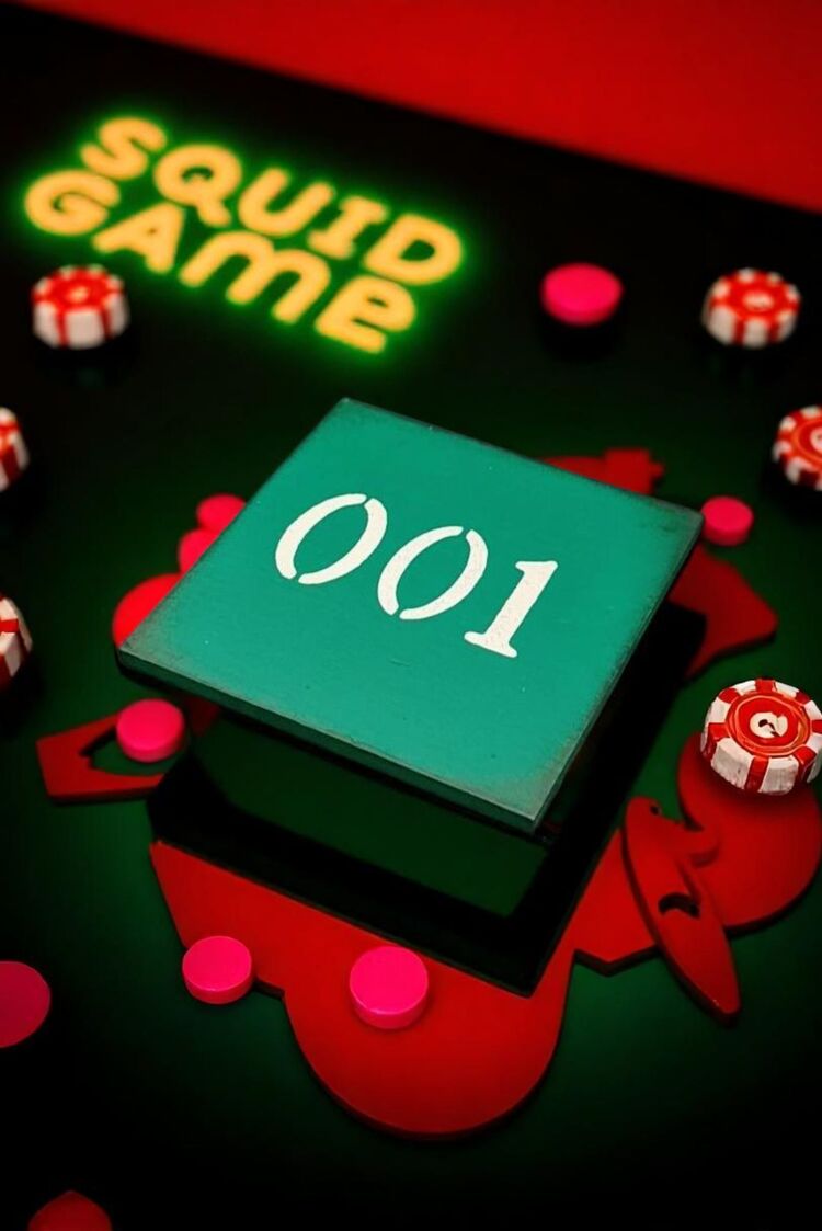 Squid Game 001 Seramik Bardak Altlığı 