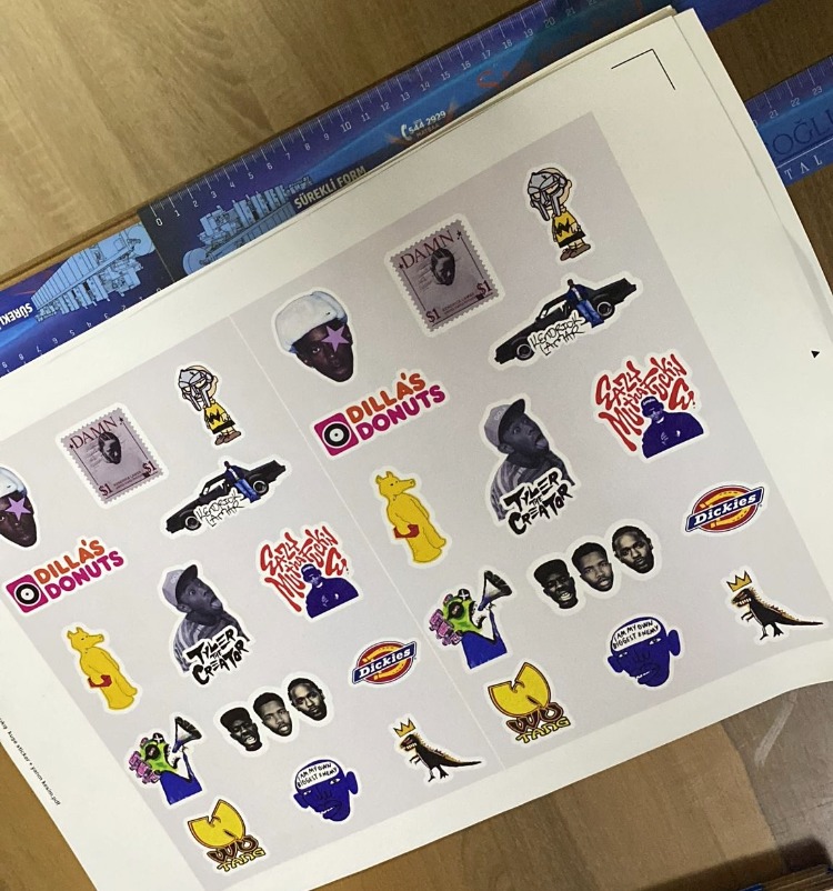 Hip Hop Culture ve Streetwear 14’lü Sticker Koleksiyonu