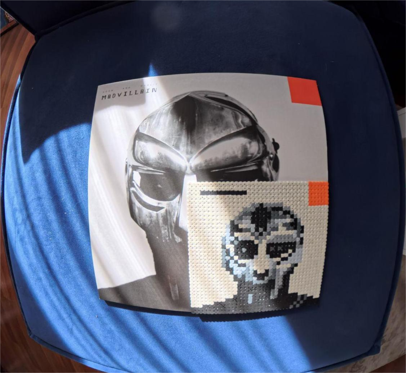 MF DOOM – Madvillainy | El Yapımı Hama Boncuğu Pixel Art