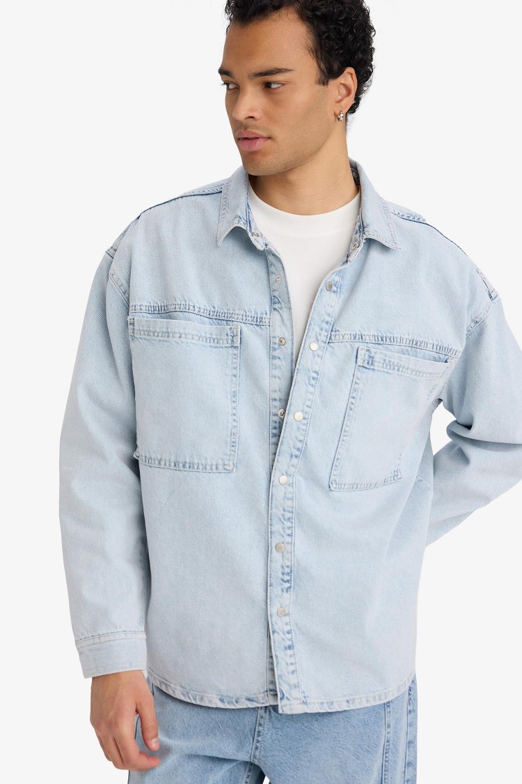 ERKEK  DENIM GÖMLEK