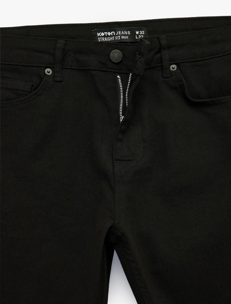 Normal Bel Pamuklu Straight Fit Jean Pantolon - Mark Jean