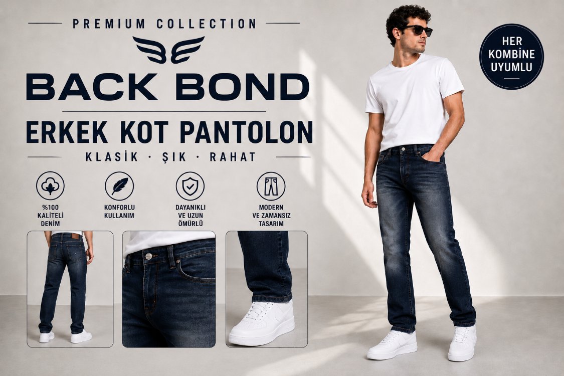 BACK BOND ERKEK KOT PANTOLON