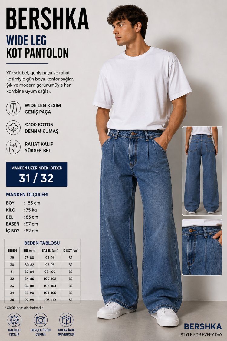 UNISEX WIDE LEG BAGY JEAN 333