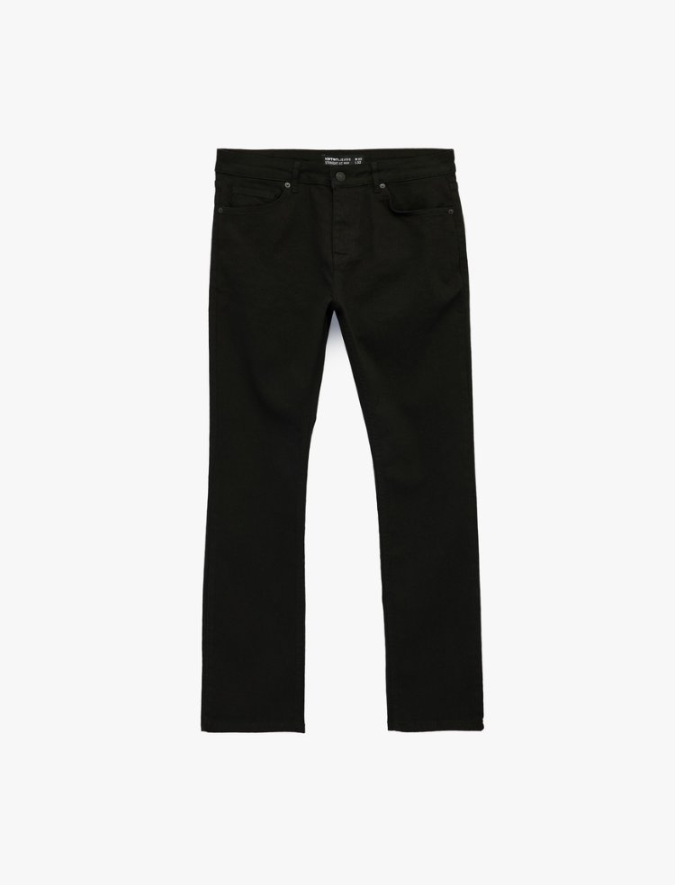 Normal Bel Pamuklu Straight Fit Jean Pantolon - Mark Jean