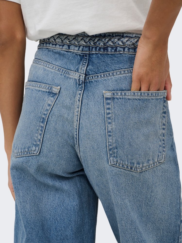 ONLHOPE Yüksek Bel Geniş Paça Kot Pantolon

