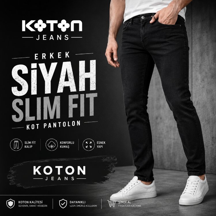 Pamuklu Normal Bel Slim Fit Jean Pantolon - Brad Jean

