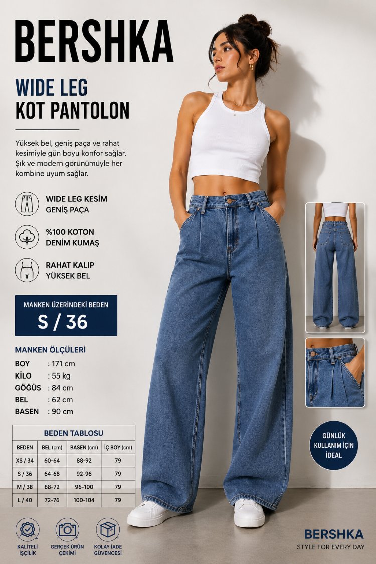 UNISEX WIDE LEG BAGY JEAN 333