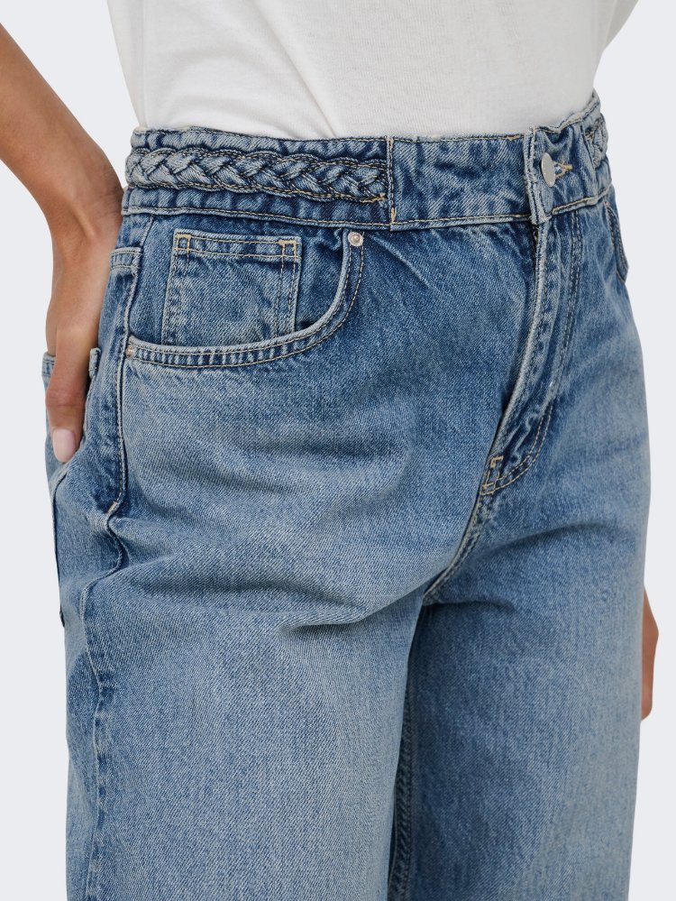ONLHOPE Yüksek Bel Geniş Paça Kot Pantolon

