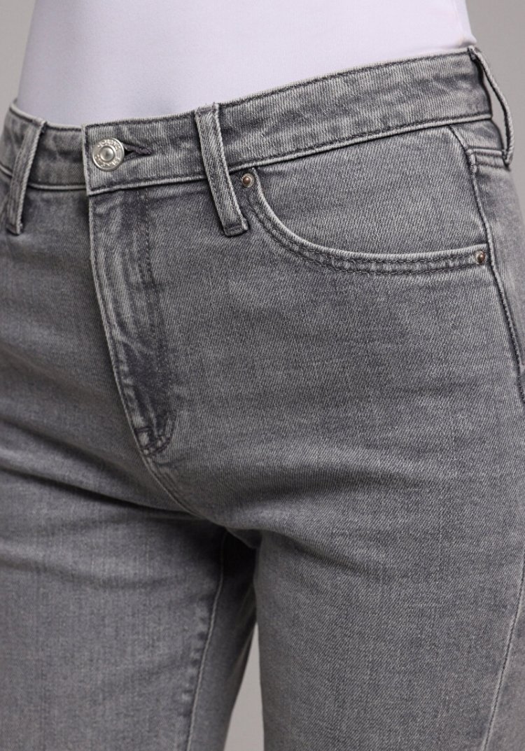 BAYAN GRI FLARE KOT PANTOLON