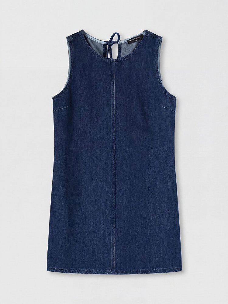 LCW Comfort Bisiklet Yaka Mini Jean Elbise