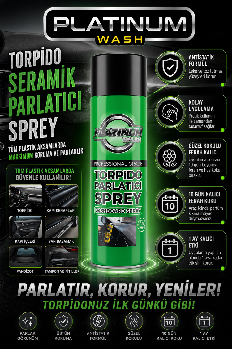 PLATİNUM WASH TORPİDO SERAMİK SPREY 500ML