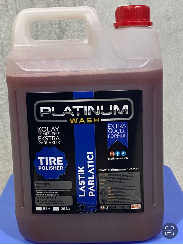 PLATİNUM WASH GOLD LASTİK PARLATICI 5 KG