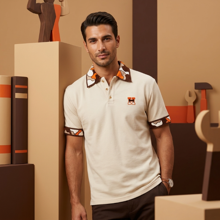 HR Nakış Logolu Kalın Pike Kumaş Premium Polo T-Shirt
