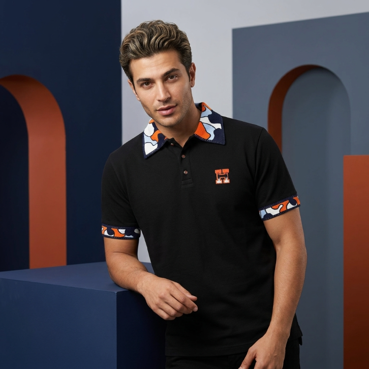 HR Nakış Logolu Kalın Pike Kumaş Premium Polo T-Shirt