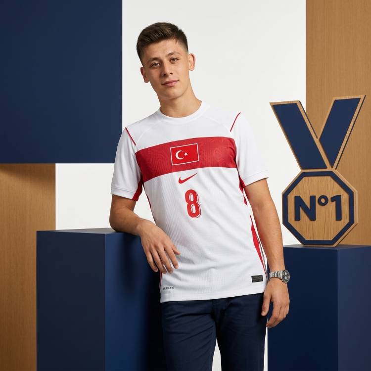 Arda Güler 8 Türkiye Beyaz Milli Forma  (Üst Kalite)