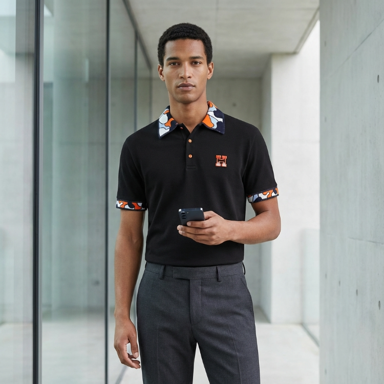 HR Nakış Logolu Kalın Pike Kumaş Premium Polo T-Shirt