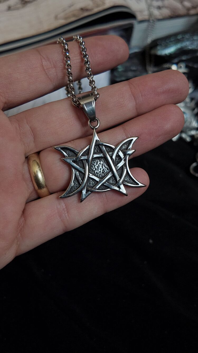 Pentagram Kolye Çelik