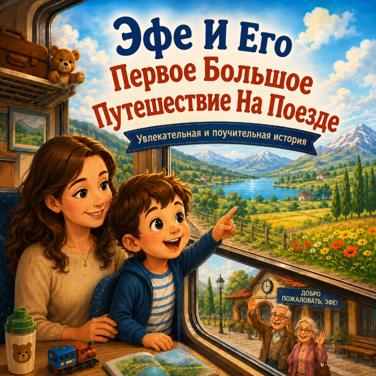 Эфе И Путешествие На Поезде | Rusça A1 - A2 Hikâye Kitabı