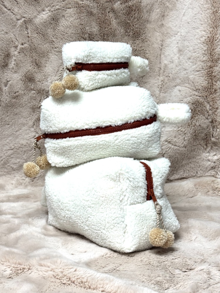 Pomélie Classic Büyük Boy – Beyaz Teddy