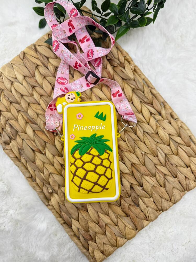ANANAS DESENLİ SİLİKON ÇANTA 