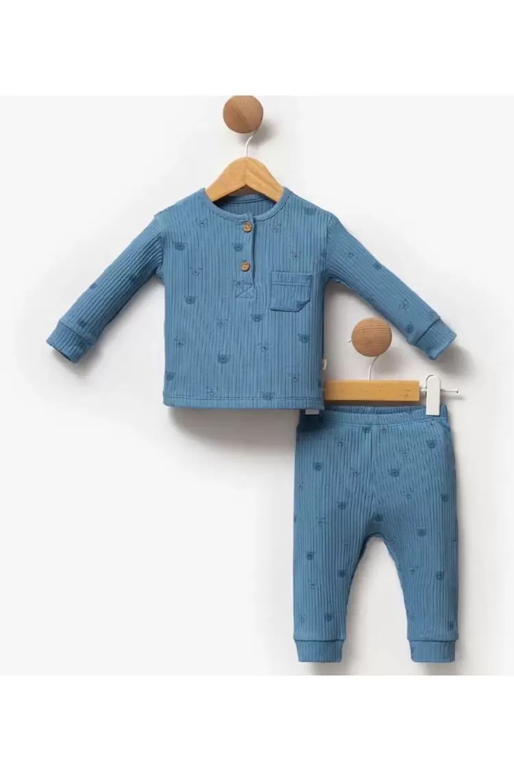 ERKEK BEBEK %100 PAMUKLU ALT - ÜST 2'Lİ TAKIM EŞOFMAN TAKIMI 