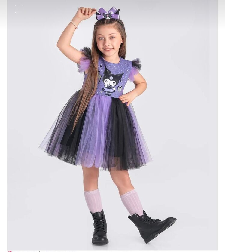 KUROMİ DOĞUM GÜNÜ PARTİ VE DÜĞÜN KIZ ÇOCUK ABİYE ELBİSE