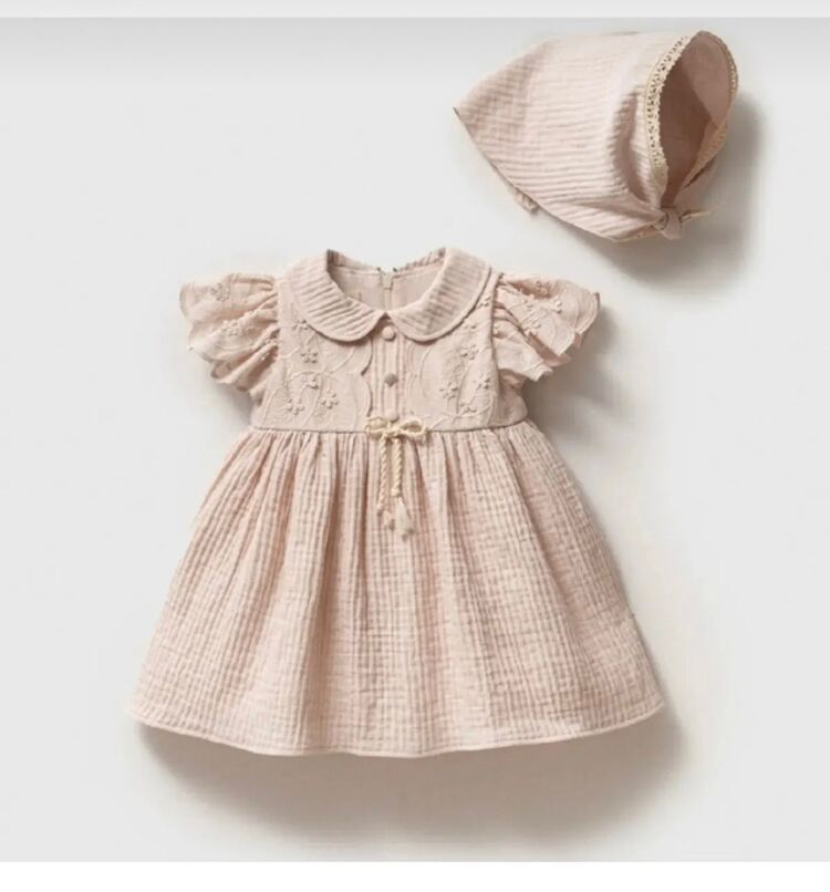 KIZ BEBEK PAMUKLU ELBİSE