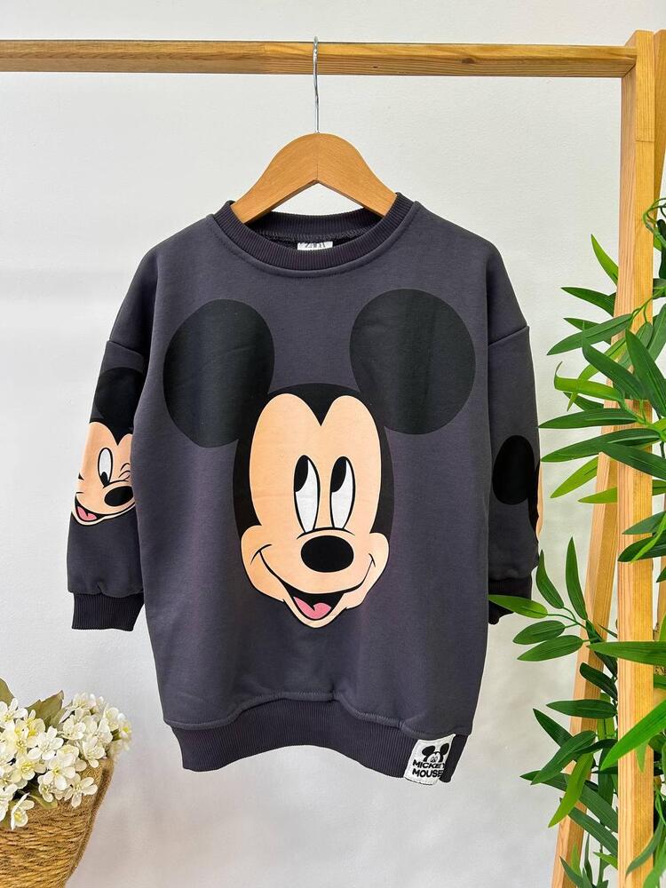 KIZ ÇOCUK SWEAT ELBİSE PAMUKLU KUMAŞ GÜNDELİK