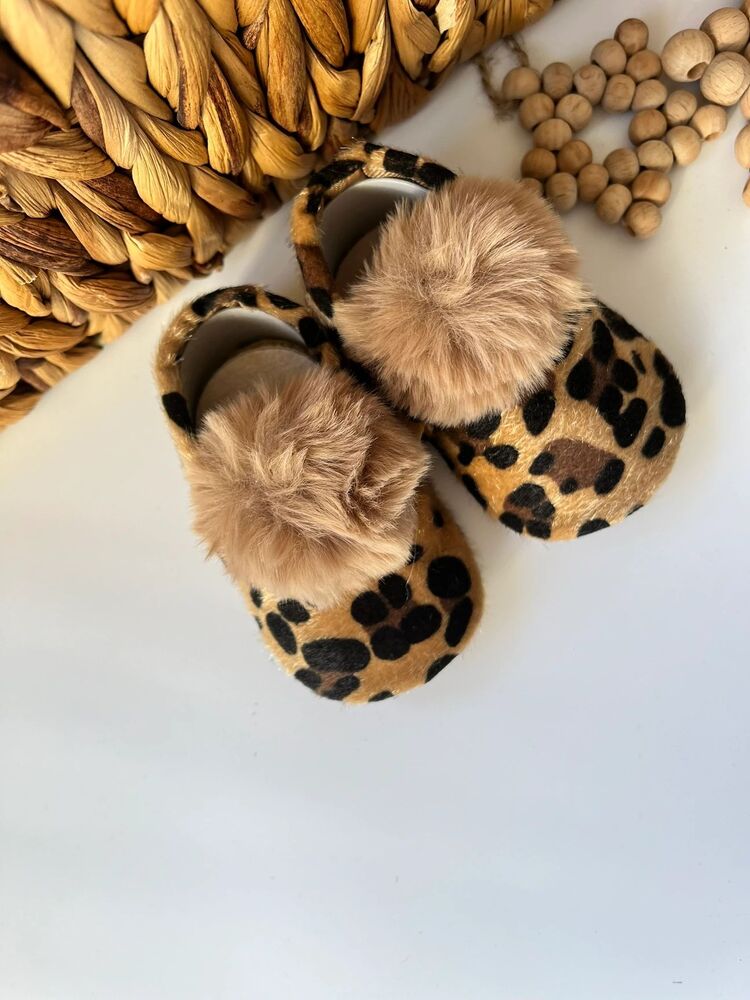 KIZ ÇOCUK LEOPAR DESENLİ AYAKKABI 