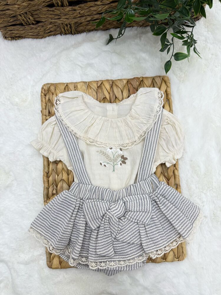KIZ BEBEK PAMUKLU ROMPER TULUM