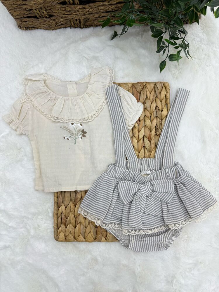KIZ BEBEK PAMUKLU ROMPER TULUM