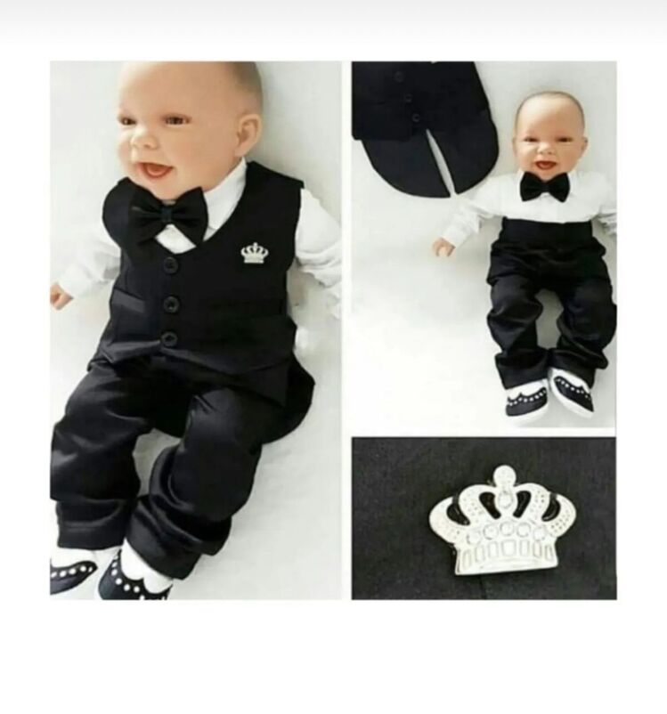 ERKEK BEBEK MEVLÜT TAKIMI PAPYONLU ERKEK BEBEK SMOKİN KIYAFETİ SÜNNET KIYAFETİ