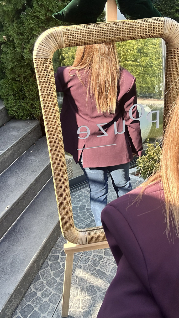 Mürdüm blazer ceket