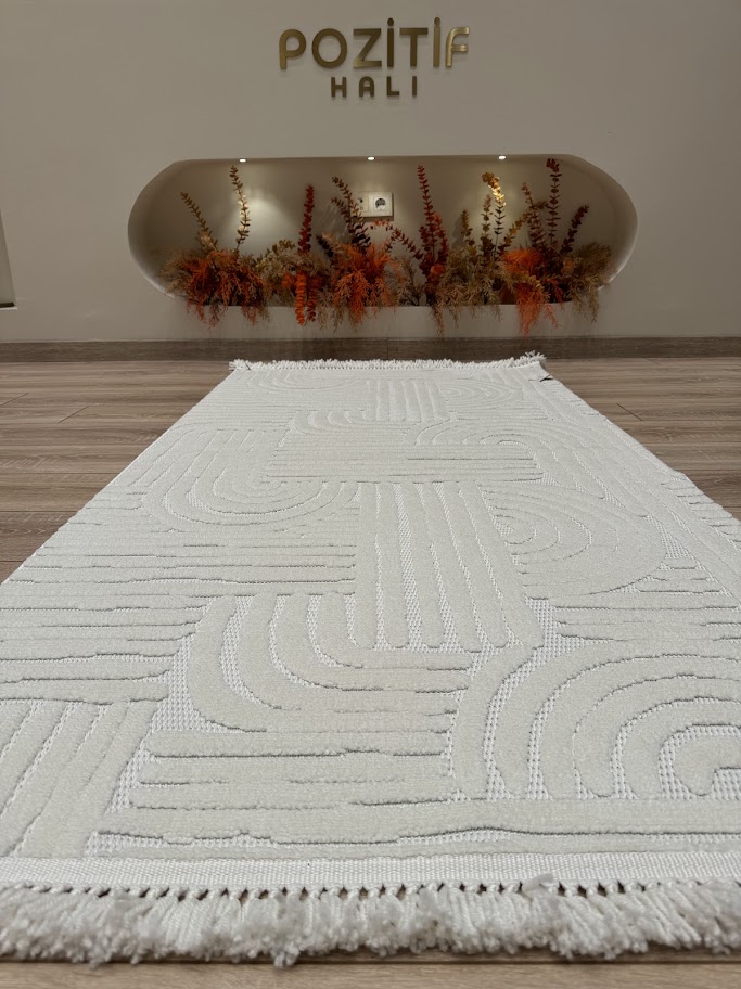 Tokyo Serisi Renkli Kalın Modern Makine Halısı 4 metre kare 