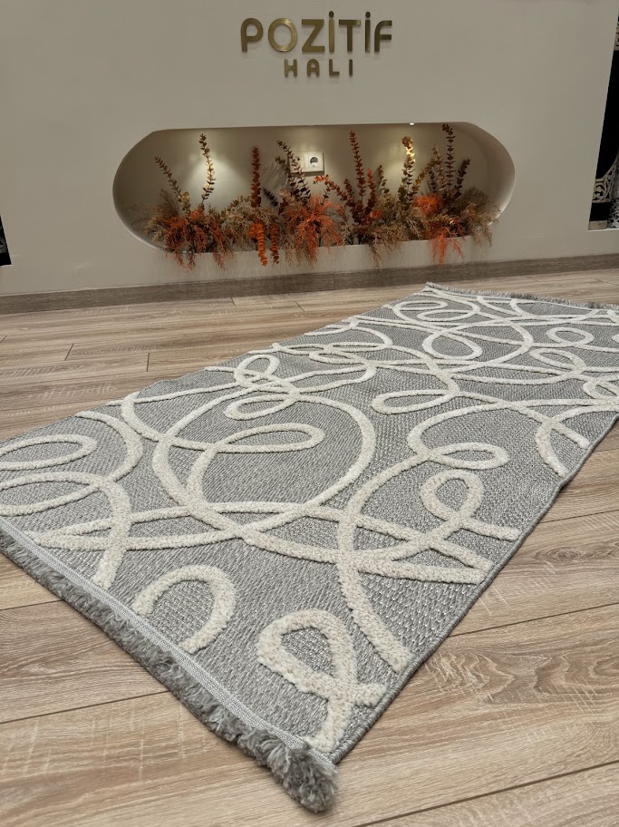 Focus Serisi Renkli Kalın Modern Makine Halısı 4 metre kare 