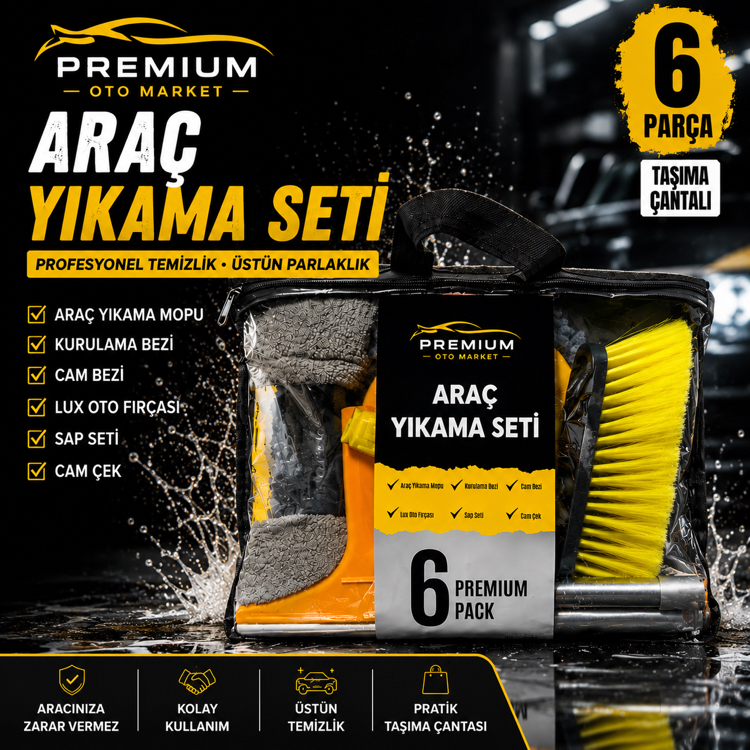 Premium 6 Parça Yıkama Seti 