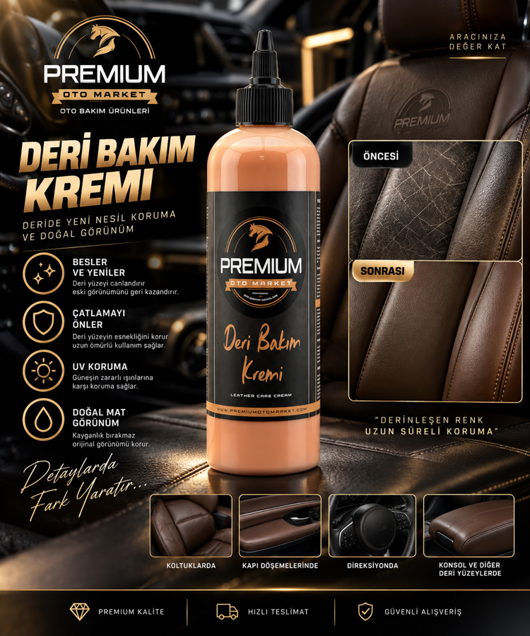 Premium Deri Bakım Kremi 400 Ml