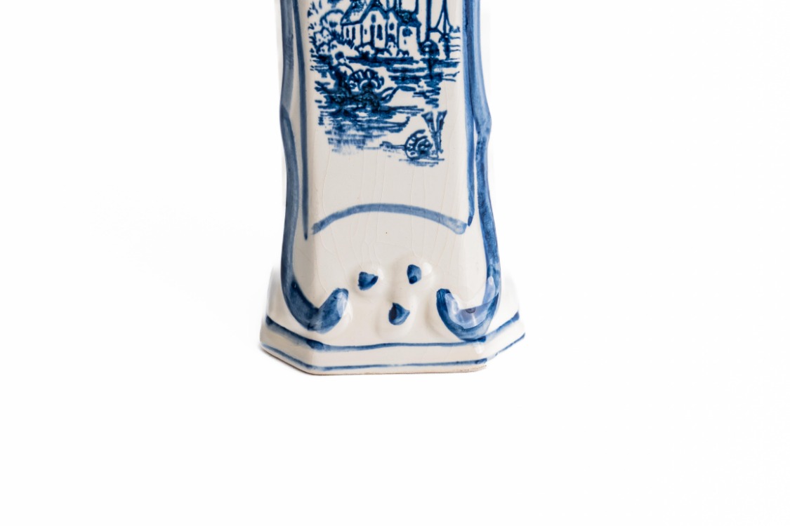 El Boyama Delft Blauuw Vazo – Made in Holland – yaklaşık 1960–1980
