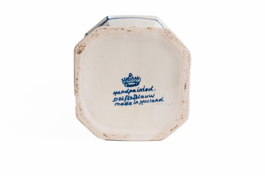 El Boyama Delft Blauuw Vazo – Made in Holland – yaklaşık 1960–1980