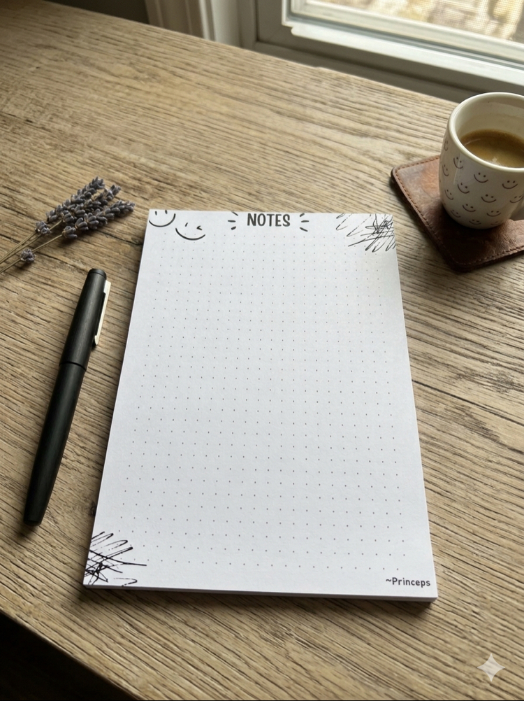 Noktalı Desenli Notepad