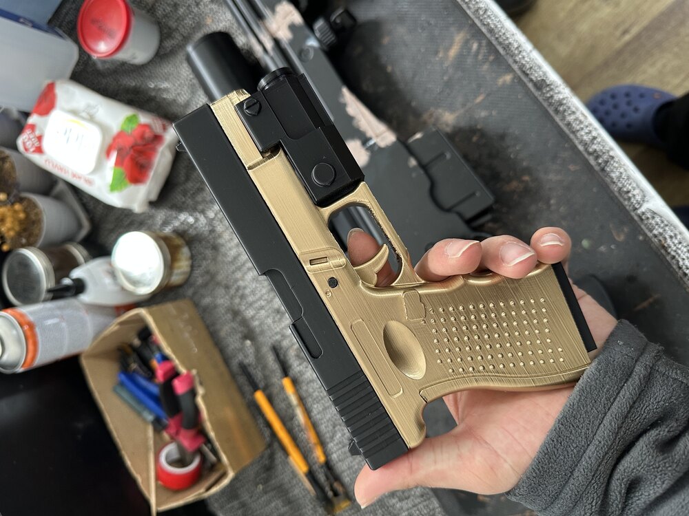 3D baskı hareketli yaylı Glock 17