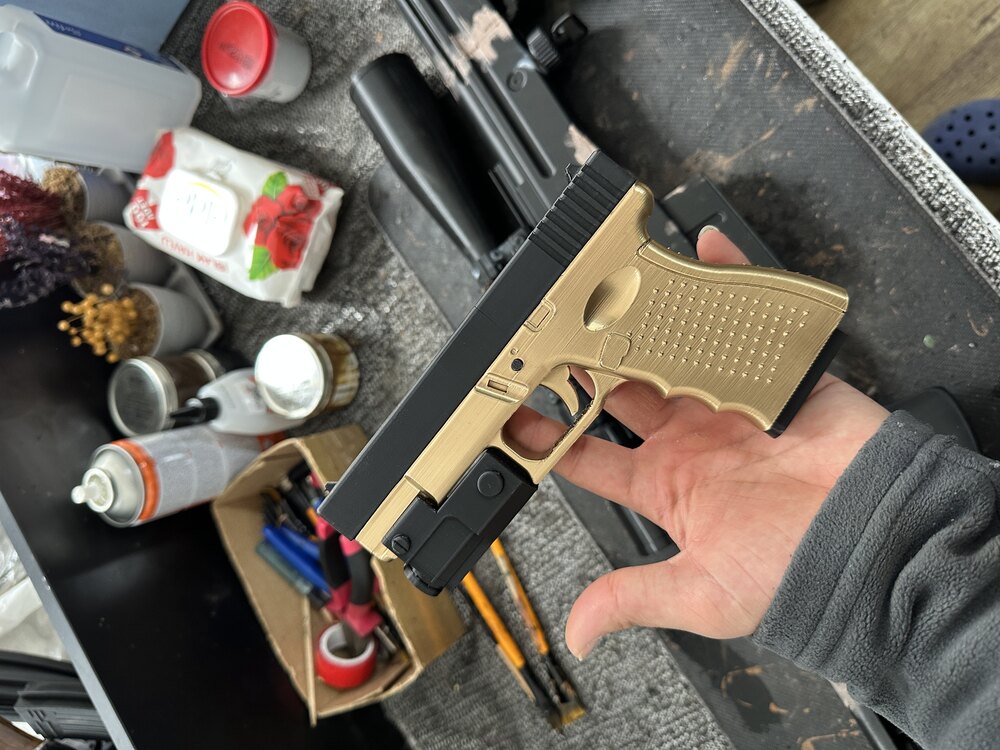 3D baskı hareketli yaylı Glock 17