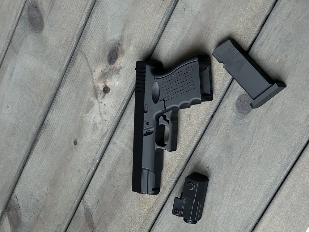 3D baskı hareketli yaylı Glock 17