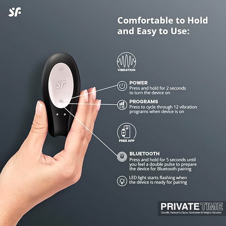 Telefon Kontrollü Çiftlere Özel Partner Vibratör