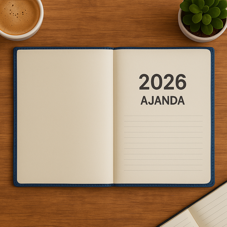 Kişiye Özel Kutulu 2026 Tarihli Mıknatıs Kilitli Lacivert Patlı Ajanda ve Kalem Seti