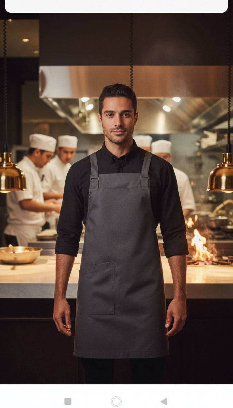 G-APRON PİLELİ BOYDAN ÇİFT CEPLİ ASKILI ÖNLÜK PAMUKLU GABARDİN